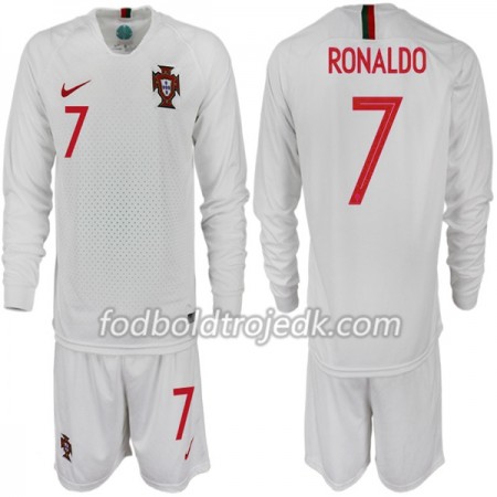 Portugal VM 2018 RONALDO 7 Børn Udebane - Fodboldtrøjer(L/S) Portugal VM 2018 RONALDO 7 Børn Udebane - Fodboldtrøjer(L/S)